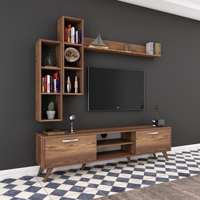 Hanah Home M16 - 262 Mueble de TV Nogal